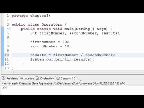 Java Tutorial   Arithmetic Operators - JavaTutorialTV thumbnail