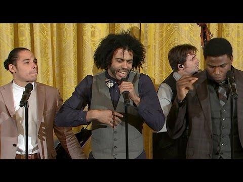 Hamilton cast performs quotAlexander Hamiltonquot at White House - CBS News thumbnail