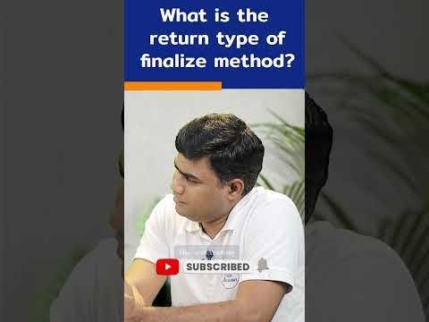 Return Type of Finalize Method  Java Interview Question  shorts kiransir - The Kiran Academy  Java By Kiran thumbnail