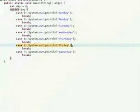 Java Video Tutorial  Switch Statements Pt  of  - Shane P thumbnail