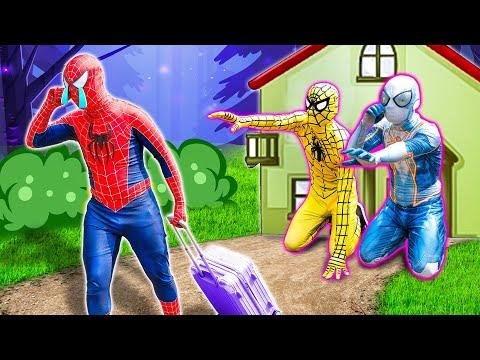 What If  SPIDERMAN in  HOUSE  Red Spider Leaves Home Team Spiderman Faces Regret and Sadness - Real Spiderman TV thumbnail