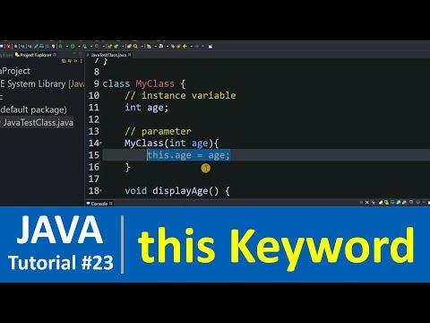 Java Tutorial   this Keyword in Java Programming Constructor - Programming For Beginners thumbnail