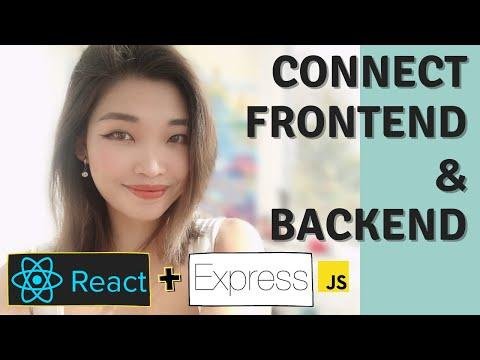 Connecting React Frontend To Express Backend  JavaScript Tutorial - Marina Kim thumbnail