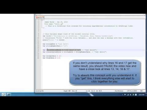 Javascript Basics Tutorial   Variables Data Types amp Naming Conventions - James Marks thumbnail