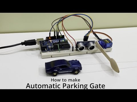 How to make simple automatic car parking toll gate system K using Arduino and UltraSonic Sensor - The Neo Studios thumbnail