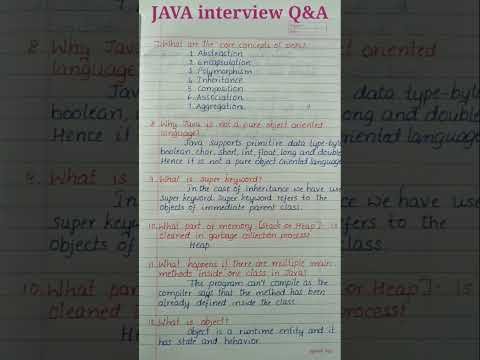 JAVA Interview Questions amp Answers Java Very important interview Questions amp AnswersJava - RAJIS ALL IN ONE thumbnail