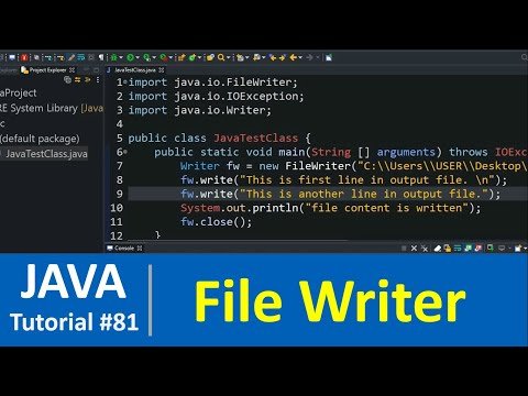 Java Tutorial   Java Writer Class with Examples FileWriter - Programming For Beginners thumbnail