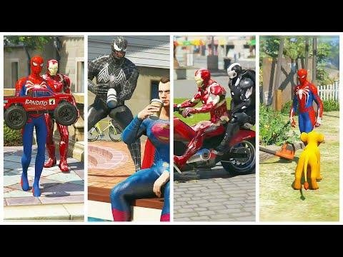 SUPERHERO LIVE BATTLE  Avengers  Superhero Story Marvels SpiderMan  Hulk Iron Man Captain - FUN JOB thumbnail