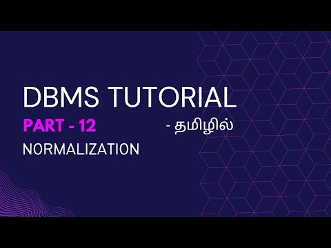 DBMS Part  Normalization  NF NF NF amp BCNF  Database Management System Tutorial In Tamil - CSE Learnerதமழ thumbnail