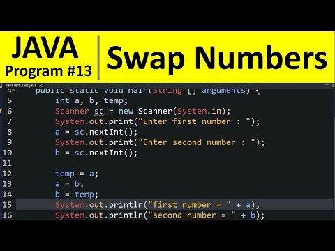 Java Program   Swap Two Numbers in Java - Programming For Beginners thumbnail