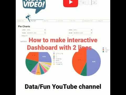 Make Dashboard with  lines of Python code for full video go on Data Fun YouTube channel  data - Data  Fun thumbnail