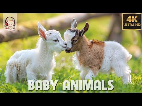 Baby Animals  Amazing World Of Young Animals  K Scenic Relaxation Film FPS - CutiePieces  Relaxation thumbnail