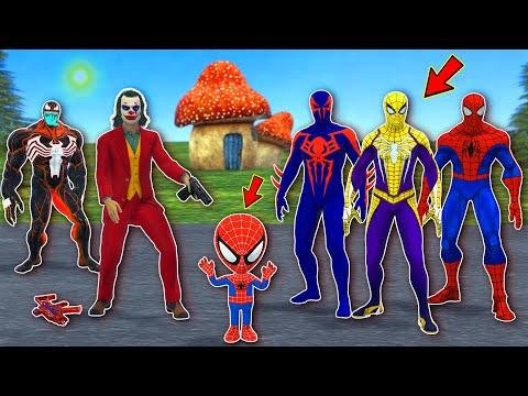 TEAM SPIDERMAN VS Bad Guy  Game  SUPERHERO Challenge Rescue Kid Spider Man by Joker and Venom - Spider challenge thumbnail