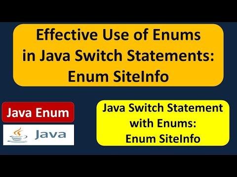 Effective Use of Enums in Java Switch Statements Enum SiteInfo  enum in Java  Java Tutorial - Ram N Java thumbnail