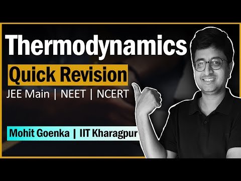 Thermodynamics  Quick Revision  Key Points and Formula List  JEE Main and NEET Physics - Eduniti  Physics by Mohit GoenkaIITKGP thumbnail