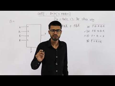 Gate  pyq DIGITAL  The Boolean expression for the output f of the multiplexer shown below is - Gate CS pyqs  the other wayHin thumbnail