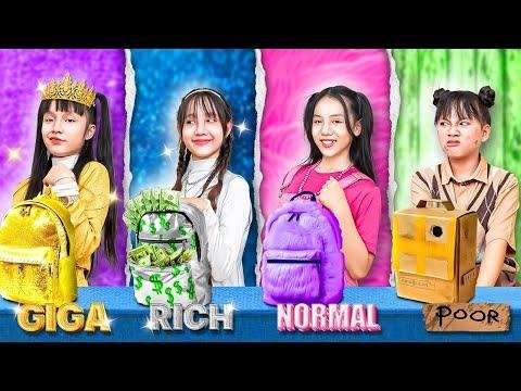 Poor Vs Rich Vs Giga Rich Vs Normal Student  Baby Doll And Friends At School  Baby Doll Show - POC POC GOLD thumbnail