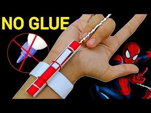 Web Shooter No Glue No Tape  How To Make SPIDERMAN Web Shooter At Home - Crazy CW thumbnail