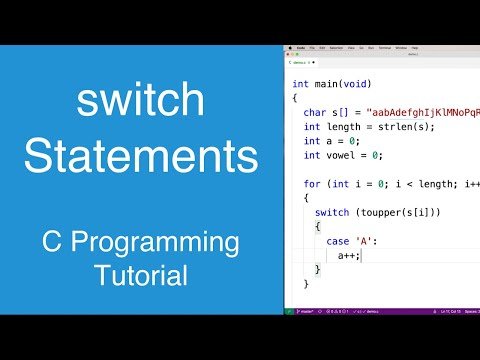 switch Statements  C Programming Tutorial - Portfolio Courses thumbnail