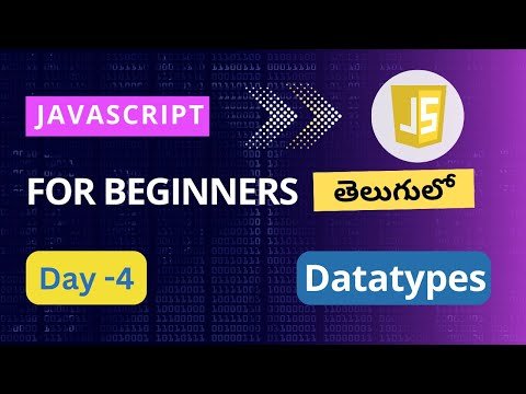 Data types in JavaScript   JavaScript Data types Undefined in JavaScript  Null in JavaScript - CS World Telugu thumbnail