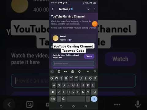 YouTube Gaming Channel Tapswap Code  How to Make Money with YouTube Gaming Channel - Crypto Insights  k views   minutes ago  thumbnail