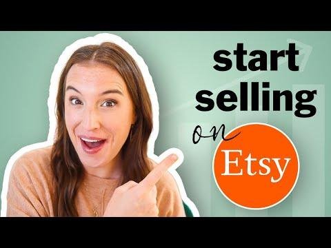 START SELLING ON ETSY in  easy steps  Etsy shop for beginners tutorial  - Kate Hayes thumbnail