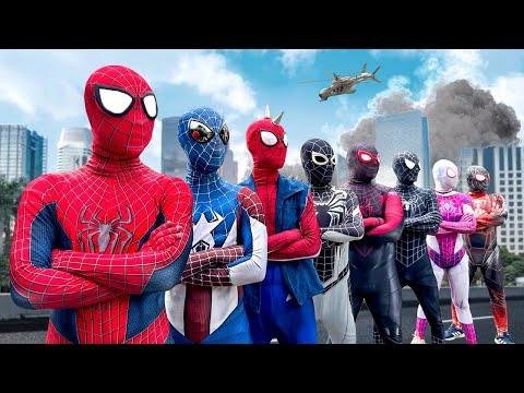 PRO  SPIDERMAN Team  FUNNY SPIDERMAN Compilation Video  Best Of Spider Man Saves LIVE ACTION - Follow Me thumbnail