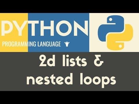 D Lists amp Nested Loops  Python  Tutorial  - Giraffe Academy thumbnail