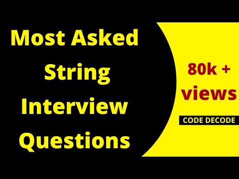 Java String interview Questions and Answers with example Immutable  Most Asked  Code Decode - Code Decode thumbnail