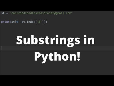 Substrings and Index of Strings in Python  Python Tutorial - Coding Under Pressure thumbnail