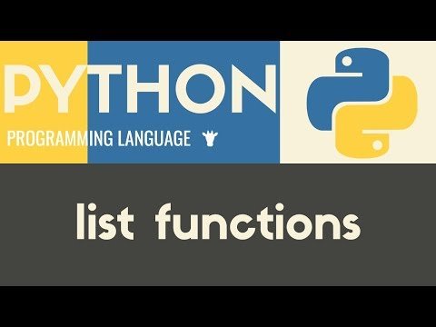 List Functions  Python  Tutorial  - Giraffe Academy thumbnail