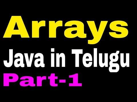 Arrays in Java Telugu Part - Chintu Tutorials thumbnail