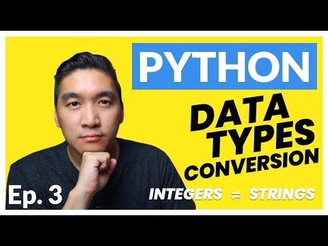 Python Tutorial for Beginners Ep  Conversion of Data Types Integers and Strings - Coding Professor thumbnail