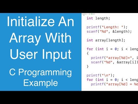 Initialize An Array With User Input  C Programming Example - Portfolio Courses thumbnail