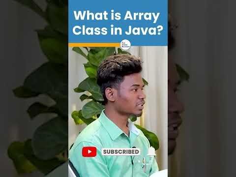 Java Interview Question  What is Array Class  shorts kiransir java - The Kiran Academy  Java By Kiran thumbnail