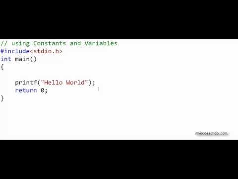 Data types Constants and Variables  C Programming Tutorial  - mycodeschool thumbnail