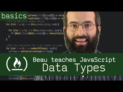 Data Types  Beau teaches JavaScript - freeCodeCamporg thumbnail