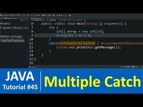 Java Tutorial   Java catch Multiple Exceptions Examples - Programming For Beginners thumbnail