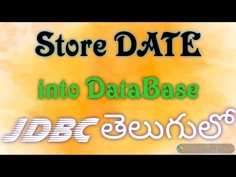 Store Date into Database using JDBC in Telugu by Kotha Abhishek - Chintu Tutorials thumbnail