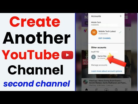 How to Create Another YouTube channel  How to Make a second YouTube channel  Pro Internet Items - Pro Internet Items thumbnail