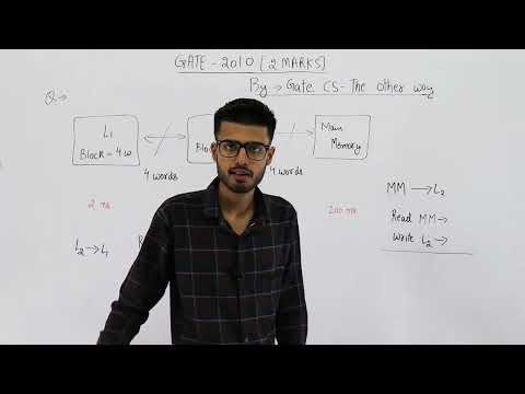 Gate  pyq CAO  A computer system has an L cache an L cache and a main memory unit - Gate CS pyqs  the other wayHin thumbnail