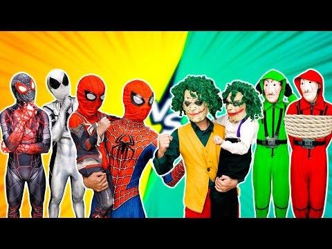 What If All Spider man in  HOUSE JOKERamp SPIDERMAN Rescue KID JOKERamp KID SPIDERMAN Action funny - SuperHero Vs thumbnail