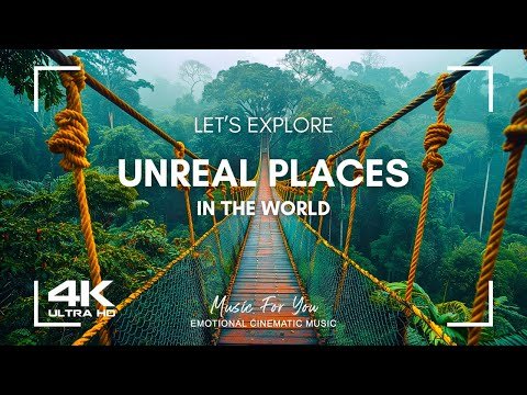 Exploring UNREAL PLACES in The World  Green AMBIENCE DOLBY VISION K HDR  FPS - Beautiful World K Film Music thumbnail