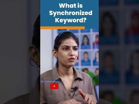 Java Interview Question What is Synchronized Keyword  shorts kiransir - The Kiran Academy  Java By Kiran thumbnail