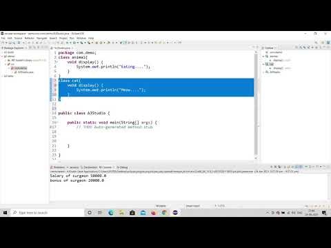 Java Multilevel Inheritance Program explained  Eclipse - AJ Studio thumbnail