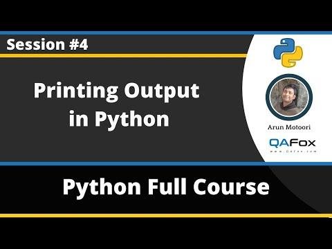 Printing in Python using Print statements  Python Tutorial  Part  - QAFox thumbnail