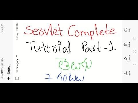 Servlet Complete Tutorial Part  in Telugu by Kotha Abhishek - Chintu Tutorials thumbnail