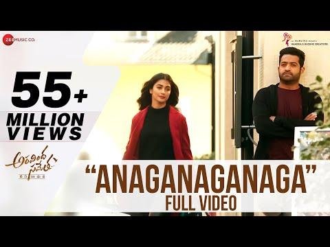 Anaganaganaga  Full Video  Aravindha Sametha  Jr NTR Pooja Hegde  Thaman S - Zee Music South thumbnail