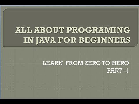 ALL ABOUT PROGRAMING IN JAVA FOR BEGINNERS  PART FROM ZERO TO HERO - JAVA WORLD thumbnail