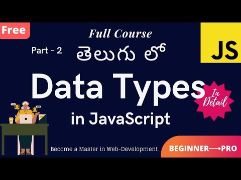  Learn Data Types in JavaScript   Data Types explained in Telugu - Telugu WebTech thumbnail